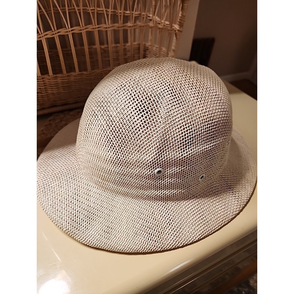 Vintage Safari Pith Helmet Style Hat Adjustable Ventilated Sun Hat Unisex
